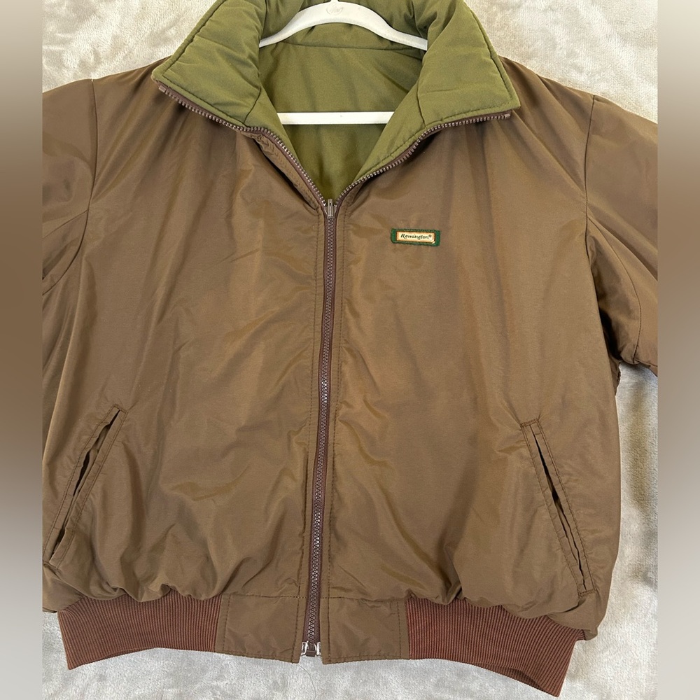 Vintage Remington reversible bomber dark green jacket - Picture 3 of 12